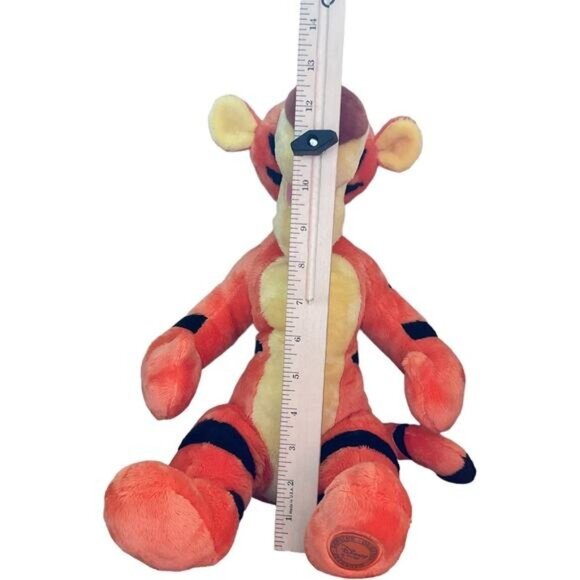Disney Store Original Tigger Plush Stuffed Animal 18" Tall Orange Black Striped - Picture 9 of 9